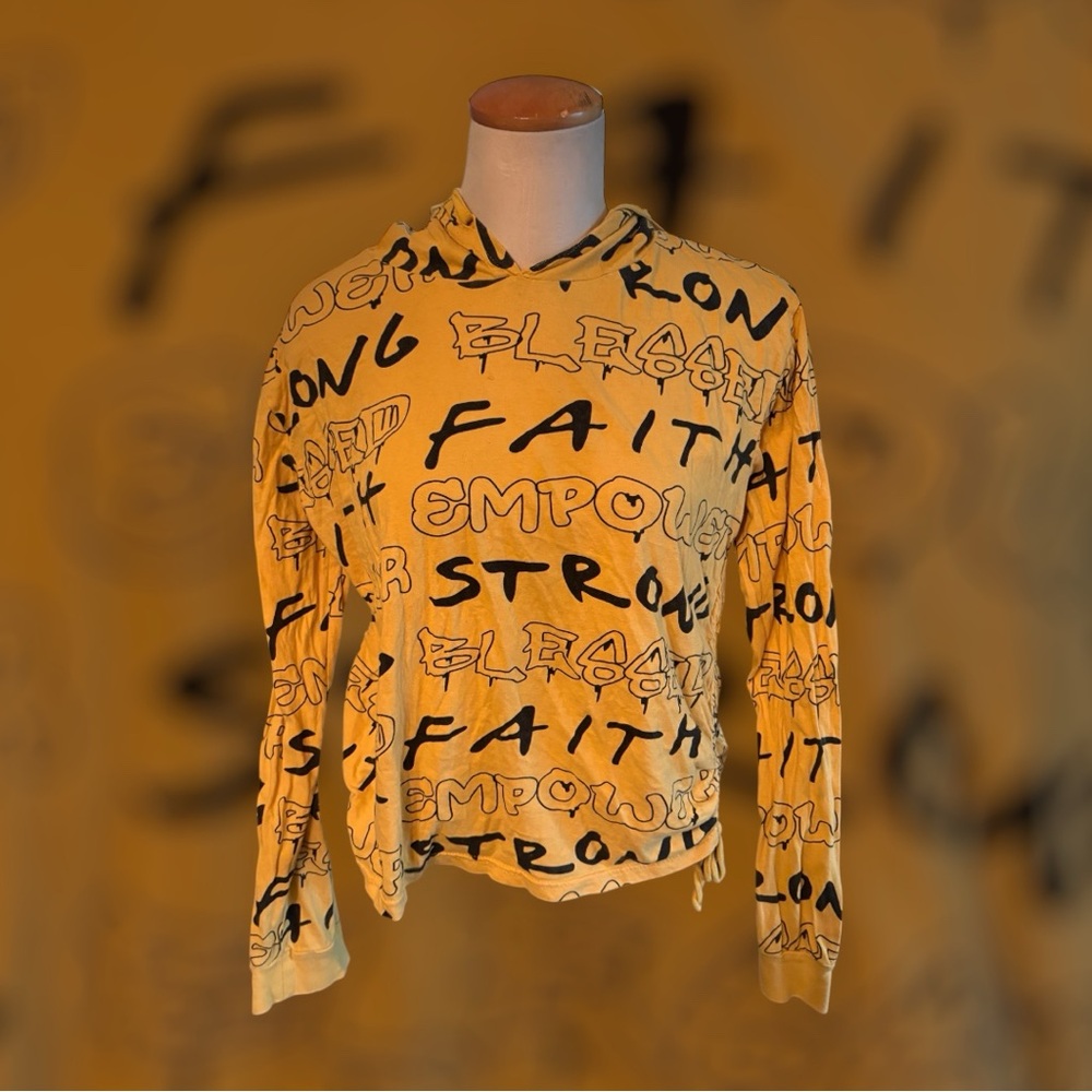 On Fire Vibrant Yellow Hoodie